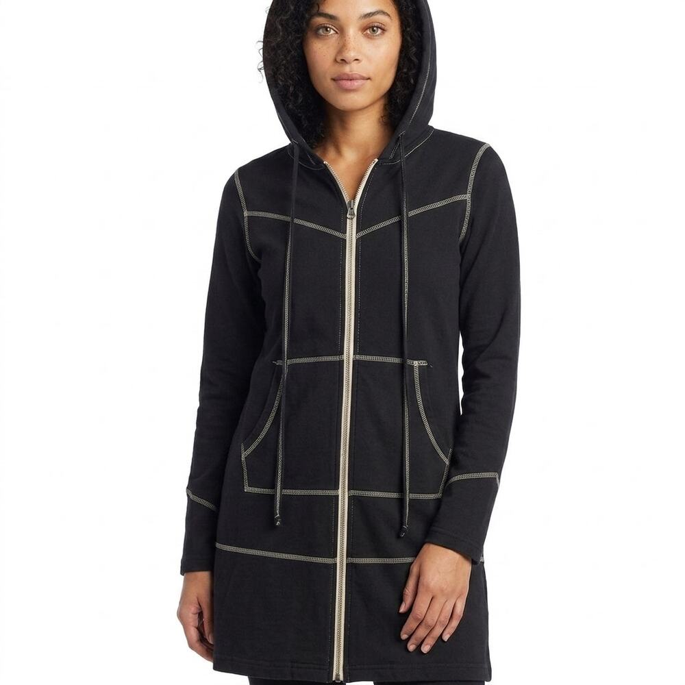Prairie Underground Made in USA Black Hoodie Jacket Women Size S